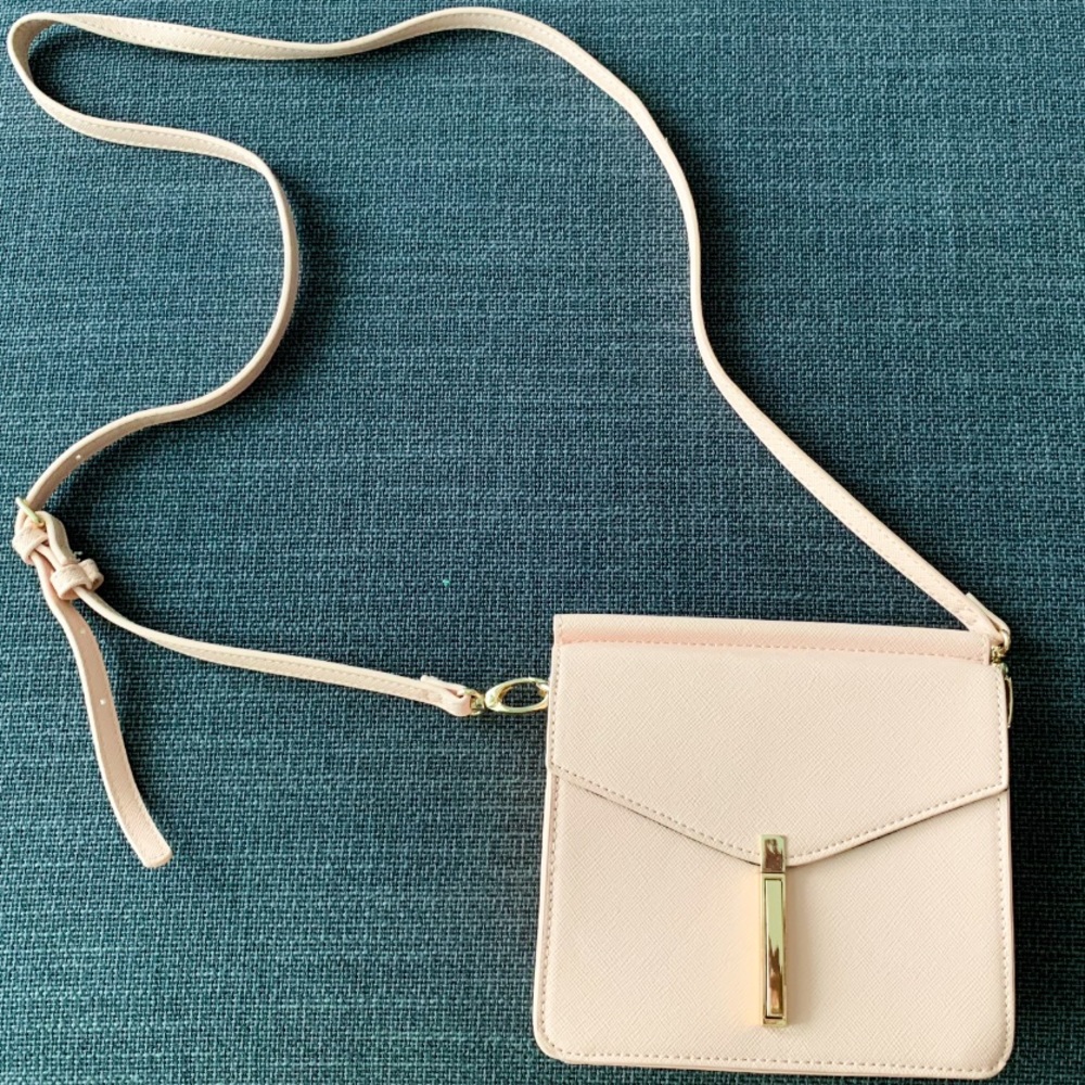Blush pink cross body